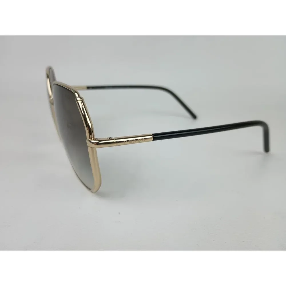 Prada Women's Pale Gold SPR 52W ZVN-0A7 Oversize Sunglasses - Picture 3 of 7